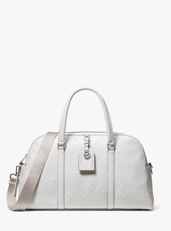 Damske Cestovné Tašky Michael Kors Heritage Extra-Large Logo Weekender Titán - Kabelky Michael Kors Obchod | PCRQN-4673